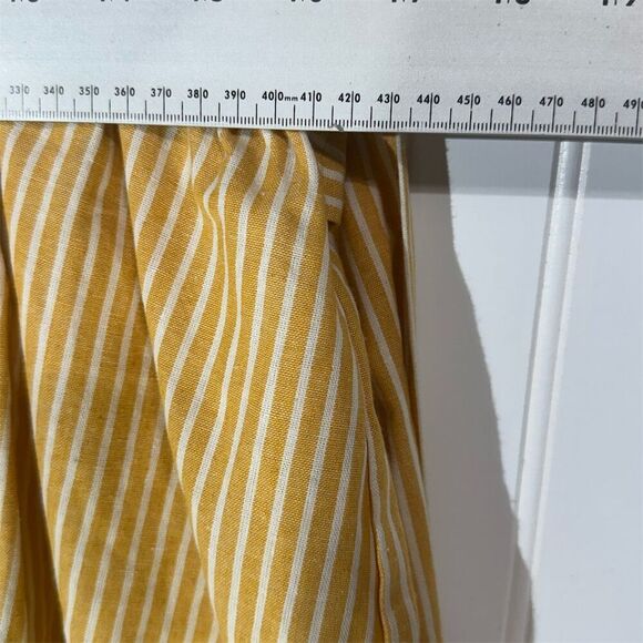 Showpo Mustard Stripe Playsuit Romper US 12 NWT Deep V Belted Summer Cottagecore - Picture 5 of 7